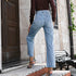 Women's Cotton Straight Leg High Rise Jeans - ROUTINE FASHION